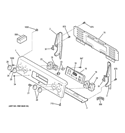 CONTROL PANEL Diagram and Parts List for JB400DP6BB  General Electric Range