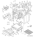 BODY PARTS Diagram and Parts List for JB620BR5WH  General Electric Range