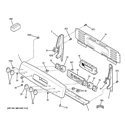 CONTROL PANEL Diagram and Parts List for JB680ST4SS  General Electric Range