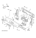 CONTROL PANEL Diagram and Parts List for JB705ST4SS  General Electric Range