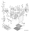 BODY PARTS Diagram and Parts List for PB920ST2SS  General Electric Wall Oven