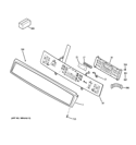CONTROL PANEL Diagram and Parts List for PHS925ST3SS  General Electric Wall Oven