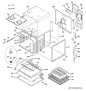 UPPER OVEN Diagram and Parts List for ZEK958SM5SS  General Electric Wall Oven