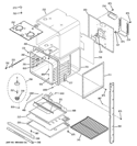 LOWER OVEN Diagram and Parts List for ZEK958SM5SS  General Electric Wall Oven