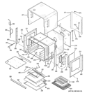 BODY PARTS Diagram and Parts List for ZET1PM3SS  General Electric Wall Oven