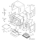 UPPER OVEN Diagram and Parts List for ZET2PM4SS  General Electric Wall Oven