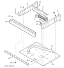 CENTER SPACER Diagram and Parts List for ZET958SM3SS  General Electric Wall Oven