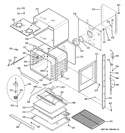 LOWER OVEN Diagram and Parts List for ZET958SM3SS  General Electric Wall Oven