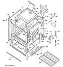 BODY PARTS Diagram and Parts List for AGBS300EP4WW  General Electric Range