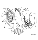 FRONT PANEL Diagram and Parts List for GFDN245EL1BB  General Electric Dryer