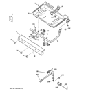 GAS & BURNER PARTS Diagram and Parts List for JGBS07DET3CC  General Electric Range
