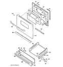 DOOR & DRAWER PARTS Diagram and Parts List for JGBS07SET3SA  General Electric Range