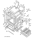 Part Location Diagram of WB63K10260 GE FRAME WELD ASM.