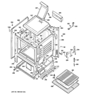 BODY PARTS Diagram and Parts List for RGB530DET3BB  Hotpoint Range