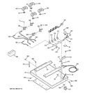 GAS & BURNER PARTS Diagram and Parts List for JGP940TEK3WW  General Electric Cooktop
