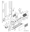 MACHINE COMPARTMENT Diagram and Parts List for PFSA5NJZIDSS  General Electric Refrigerator