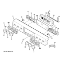 CONTROL PANEL Diagram and Parts List for CS980ST3SS  Hotpoint Range