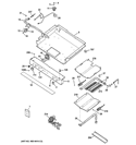 GAS & BURNER PARTS Diagram and Parts List for JGBP27DEM8WW  General Electric Range