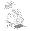 UNIT PARTS Diagram and Parts List for GTS18CCDJRBB  General Electric Refrigerator
