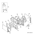 Part Location Diagram of WJ88X10260 GE EVAPORATOR Assembly