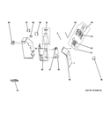 Part Location Diagram of WJ66X10102 GE BRACKET