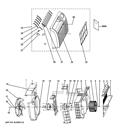 Part Location Diagram of WJ71X21460 GE FRONT PANEL