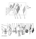 GRILLE & CHASSIS PARTS Diagram and Parts List for AJEQ10DCEL1  General Electric Air Conditioner