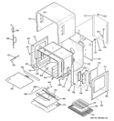 UPPER OVEN Diagram and Parts List for ZET2RM1SS  General Electric Wall Oven
