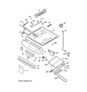 GAS & BURNER PARTS Diagram and Parts List for JGAS02SEN4SS  General Electric Range
