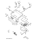 GAS & BURNER PARTS Diagram and Parts List for JGB250DET2CC  General Electric Range