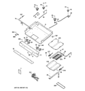 GAS & BURNER PARTS Diagram and Parts List for JGB250GET3SA  General Electric Range