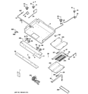 GAS & BURNER PARTS Diagram and Parts List for JGBP28SET3SS  General Electric Range