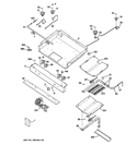 GAS & BURNER PARTS Diagram and Parts List for JGBP33SET3SS  General Electric Range