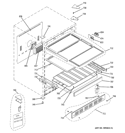 CABINET & SHELVES Diagram and Parts List for ZDBR240PCBS  General Electric Wine and Beverage Cooler