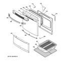 DOOR & DRAWER PARTS Diagram and Parts List for RA820DD1WW  Hotpoint Range
