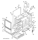 Part Location Diagram of WB63K10294 GE RANGE BACK