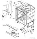 BODY PARTS Diagram and Parts List for GDF570SGD0BB  General Electric Dishwasher