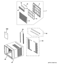Part Location Diagram of WJ82X10084 GE Front Panel Assembly Front