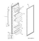 FRESH FOOD DOOR Diagram and Parts List for GSS20GSDB SS  General Electric Refrigerator