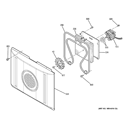 CONVECTION FAN Diagram and Parts List for PB905TT2WW  General Electric Range