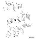 Part Location Diagram of WJ76X10340 GE UPPER AIRFLOW HOUSING