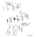 BASE PAN & UNIT PARTS Diagram and Parts List for AEE12DRL1  General Electric Air Conditioner