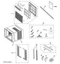 Part Location Diagram of WJ71X10778 GE FRONT PANEL Assembly