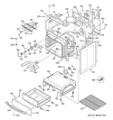 BODY PARTS Diagram and Parts List for JBP66MN6BS  General Electric Range