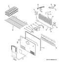 FREEZER SECTION Diagram and Parts List for GTH21GCEBB  General Electric Refrigerator