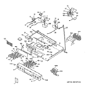 CONTROL PANEL, GAS & BURNER PARTS Diagram and Parts List for C2S985SET3SS  General Electric Range