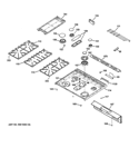 COOKTOP Diagram and Parts List for C2S985SET3SS  General Electric Range