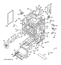 BODY PARTS Diagram and Parts List for C2S985SET3SS  General Electric Range