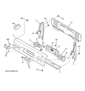 CONTROL PANEL Diagram and Parts List for JBP66DM6WW  General Electric Range