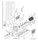 MACHINE COMPARTMENT Diagram and Parts List for PFSF0MFCA BB  General Electric Refrigerator